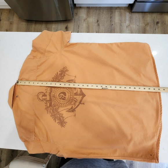 Margaritaville Shirt Mens Large Peach Long Rollable Slee… - Picture 14 of 16